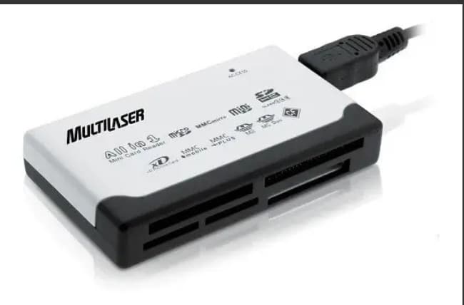 Leitora de Cartão de Memória Multilaser AC076 USB 2.0