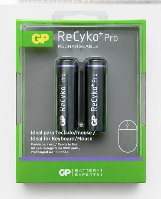 Pilhas Recarregáveis AA GP Recyko 1800 mAh 2x1